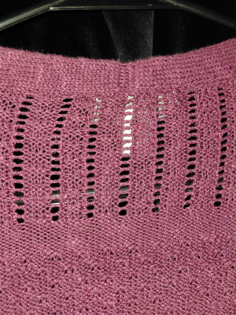 Christopher & Banks Open-Front Cardigan - Plum XL - Picture 5 of 5